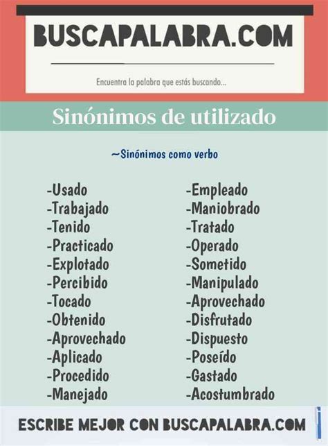 utilizar sinonimo|utilizado sinônimo.